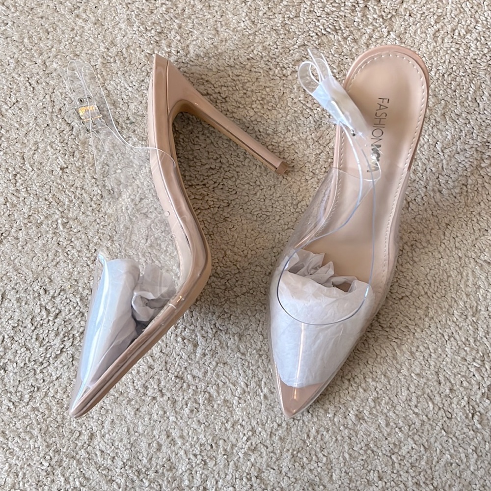 Clear Heels Size 9